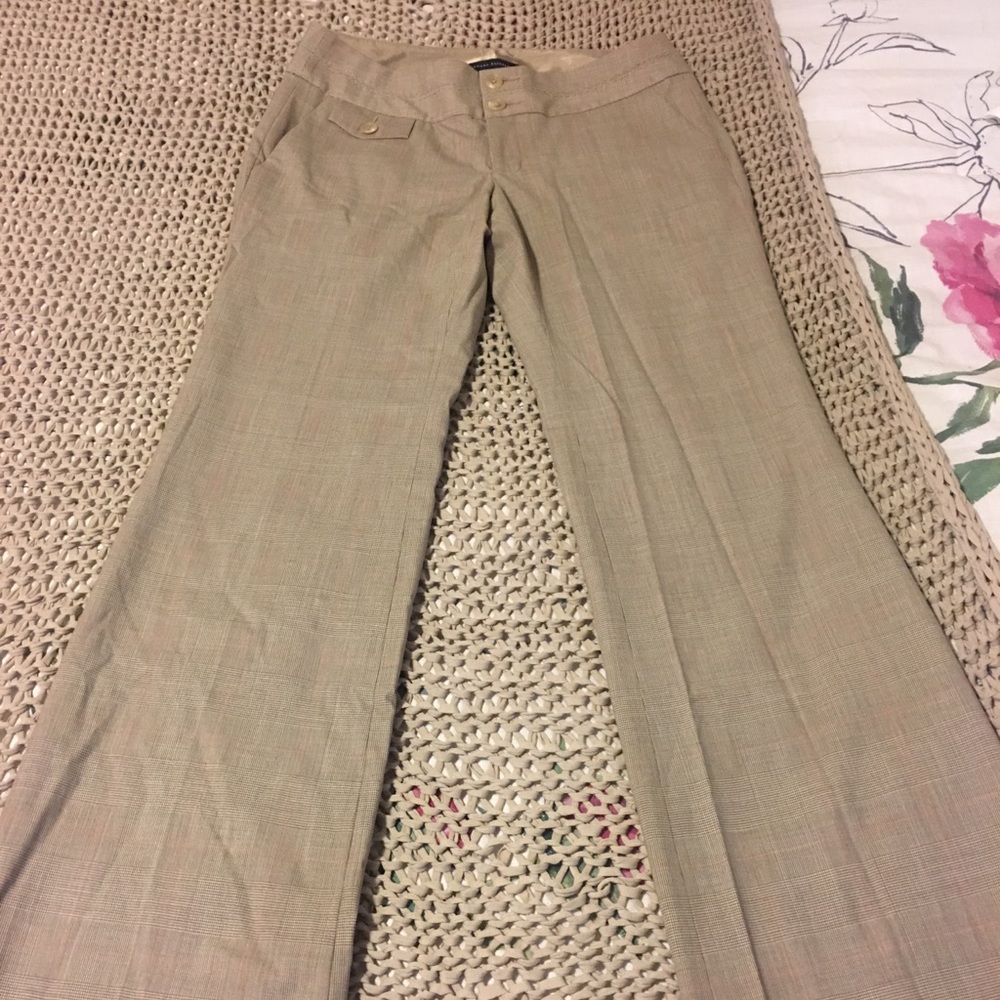 Banana republic size 4 plaid boot cut dress pants